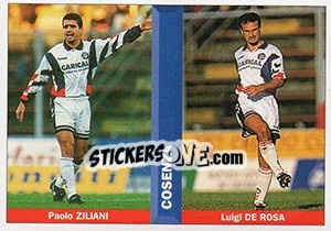 Sticker Paolo Ziliani / Luigi De Rosa - Pianeta Calcio 1996-1997 n. 404 - Ds