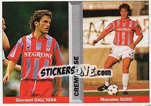 Cromo Giovanni Dall'Igna / Massimo Susic - Pianeta Calcio 1996-1997 - Ds