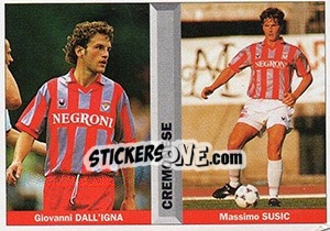 Sticker Giovanni Dall'Igna / Massimo Susic - Pianeta Calcio 1996-1997 n. 410 - Ds