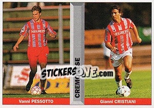 Sticker Vanni Pessotto / Gianni Cristiani - Pianeta Calcio 1996-1997 n. 412 - Ds