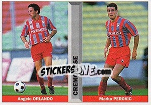 Cromo Angelo Orlando / Marko Perovic - Pianeta Calcio 1996-1997 - Ds