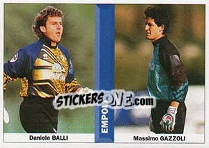Sticker Daniele Balli / Massimo Gazzoli - Pianeta Calcio 1996-1997 - Ds