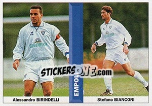 Sticker Alessandro Birindelli / Stefano Bianconi - Pianeta Calcio 1996-1997 n. 418 - Ds