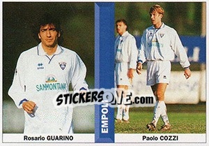 Sticker Rosario Guarino / Paolo Cozzi - Pianeta Calcio 1996-1997 n. 419 - Ds