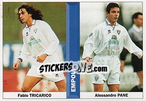 Sticker Fabio Tricarico / Alessandro Pane - Pianeta Calcio 1996-1997 n. 421 - Ds