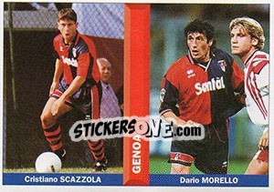 Sticker Cristiano Scazolla / Dario Morello - Pianeta Calcio 1996-1997 n. 439 - Ds