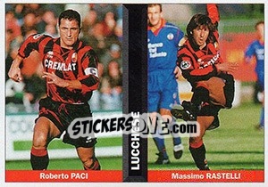 Sticker Roberto Pacci / Massimo Rastelli - Pianeta Calcio 1996-1997 n. 456 - Ds