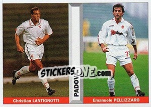 Sticker Christian Lantignotti / Emanuele Pellizzaro - Pianeta Calcio 1996-1997 - Ds