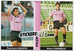 Cromo Francesco Galeoto / Marco Ciardiello - Pianeta Calcio 1996-1997 - Ds