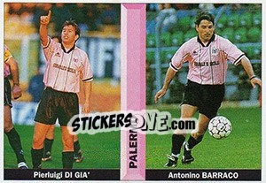 Cromo Pierluigi Di Gia' / Antonio Barraco - Pianeta Calcio 1996-1997 - Ds