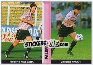 Cromo Frederic Massara / Gaetano Vasari - Pianeta Calcio 1996-1997 - Ds