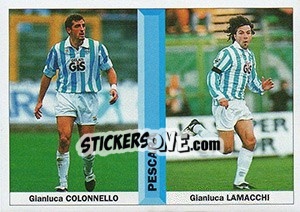 Cromo Gianluca Colonnello / Gianluca Lamacchi - Pianeta Calcio 1996-1997 - Ds