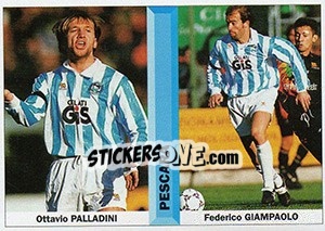 Sticker Ottavio Palladini / Federico Giampaolo - Pianeta Calcio 1996-1997 n. 479 - Ds