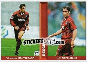 Figurina Vincenzo Montalbano / Ugo Napolitano - Pianeta Calcio 1996-1997 - Ds