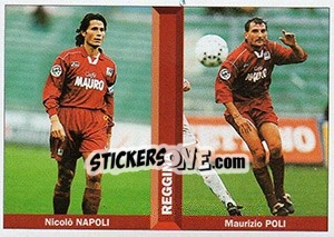 Sticker Nicolò Napoli / Maurizio Poli - Pianeta Calcio 1996-1997 n. 491 - Ds