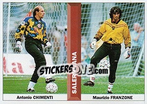 Sticker Antonio Chimenti / Maurizio Franzone - Pianeta Calcio 1996-1997 - Ds