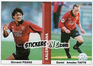 Sticker Giovanni Pisano / Daniel Amedeo Tiatto - Pianeta Calcio 1996-1997 - Ds
