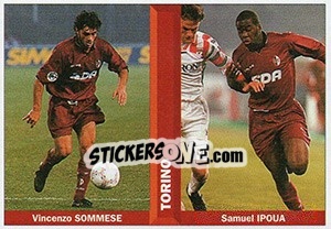 Sticker Vincenzo Sommese / Samuel Ipoua - Pianeta Calcio 1996-1997 n. 511 - Ds