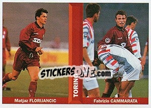 Sticker Matjaz Florijancic / Fabrizio Cammarata - Pianeta Calcio 1996-1997 - Ds