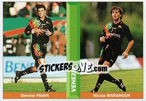 Sticker Simone Pavan / Nicola Marangon - Pianeta Calcio 1996-1997 - Ds