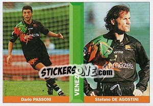 Figurina Dario Passoni / Stefano De Agostini - Pianeta Calcio 1996-1997 - Ds