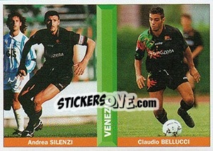 Sticker Andrea Silenzi / Claudio Bellucci - Pianeta Calcio 1996-1997 - Ds