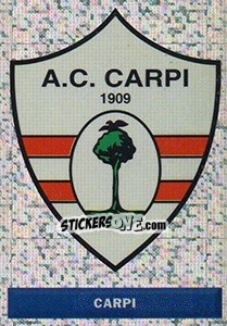 Sticker Scudetto Carpi - Pianeta Calcio 1996-1997 n. 524 - Ds