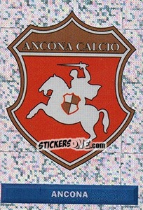 Figurina Scudetto Ancona - Pianeta Calcio 1996-1997 - Ds