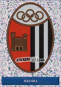 Sticker Scudetto Ascoli - Pianeta Calcio 1996-1997 - Ds