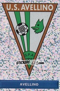 Figurina Scudetto Avellino - Pianeta Calcio 1996-1997 - Ds