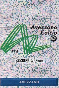 Sticker Scudetto Avezzano - Pianeta Calcio 1996-1997 - Ds
