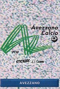 Sticker Scudetto Avezzano - Pianeta Calcio 1996-1997 n. 544 - Ds