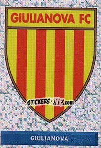 Figurina Scudetto Giulianova - Pianeta Calcio 1996-1997 - Ds