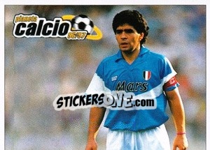 Cromo Diego Armando Maradona - Pianeta Calcio 1996-1997 - Ds