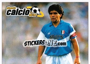 Sticker Diego Armando Maradona - Pianeta Calcio 1996-1997 n. 573 - Ds