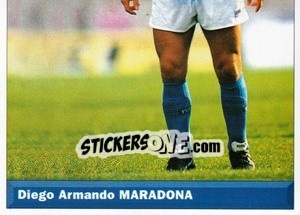 Sticker Diego Armando Maradona - Pianeta Calcio 1996-1997 n. 574 - Ds