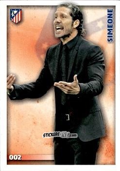 Cromo Diego Simeone - Las Fichas Quiz De La Liga 2014-2015 n. 2 - Mundicromo