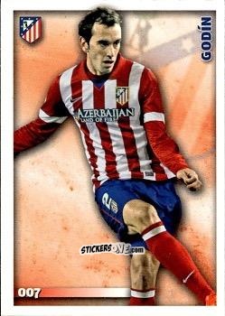 Figurina Godín - Las Fichas Quiz De La Liga 2014-2015 n. 7 - Mundicromo