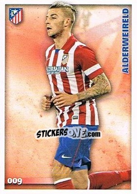Sticker Alderweireld - Las Fichas Quiz De La Liga 2014-2015 n. 9a - Mundicromo