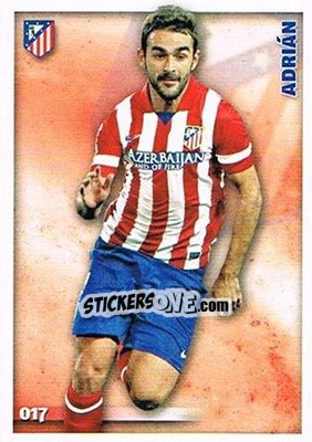 Sticker Adrián Lopez - Las Fichas Quiz De La Liga 2014-2015 n. 17a - Mundicromo