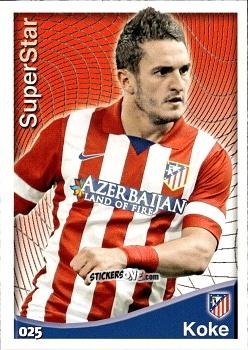 Figurina Koke - Las Fichas Quiz De La Liga 2014-2015 n. 25 - Mundicromo
