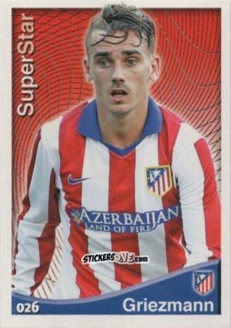 Cromo Griezmann - Las Fichas Quiz De La Liga 2014-2015 n. 26 - Mundicromo