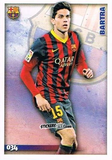 Cromo Bartra - Las Fichas Quiz De La Liga 2014-2015 n. 34 - Mundicromo