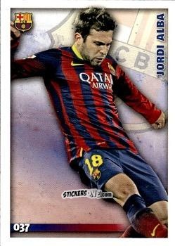 Figurina Jordi Alba - Las Fichas Quiz De La Liga 2014-2015 n. 37 - Mundicromo