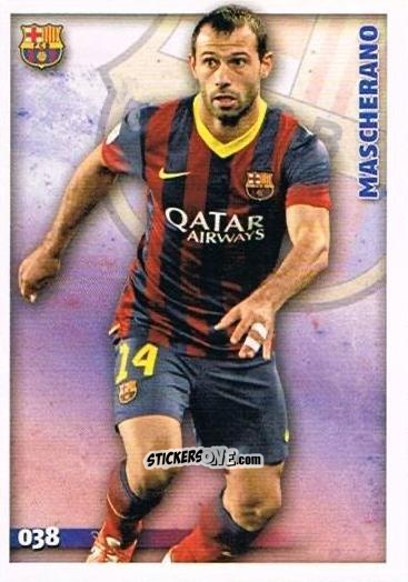 Cromo Mascherano - Las Fichas Quiz De La Liga 2014-2015 n. 38 - Mundicromo