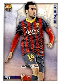 Figurina Busquets - Las Fichas Quiz De La Liga 2014-2015 n. 39 - Mundicromo