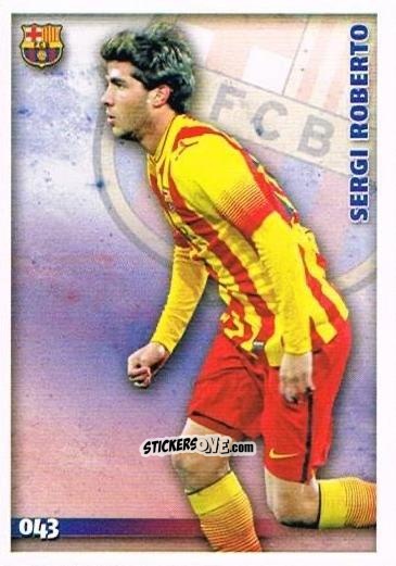 Cromo Sergi Roberto - Las Fichas Quiz De La Liga 2014-2015 n. 43 - Mundicromo
