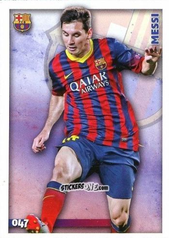 Cromo Messi - Las Fichas Quiz De La Liga 2014-2015 n. 47 - Mundicromo