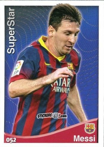 Cromo Messi - Las Fichas Quiz De La Liga 2014-2015 n. 52 - Mundicromo