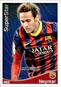 Sticker Neymar - Las Fichas Quiz De La Liga 2014-2015 n. 53 - Mundicromo